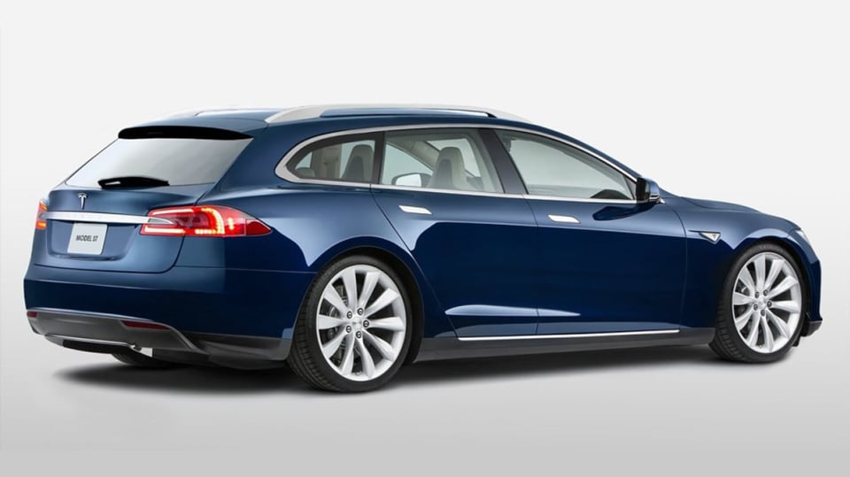 Tesla jako kombík vypadá skvěle.